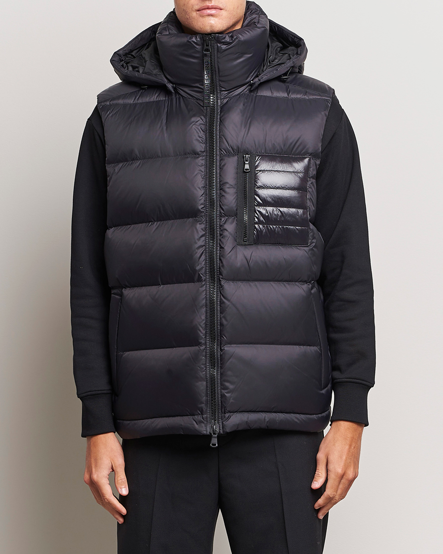 Herren | Jacken | J.Lindeberg | Duke Hoodded Down Vest Black
