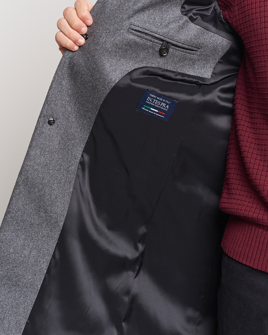 Herren | Jacken | J.Lindeberg | Holger Melton Coat Mid Grey Mel