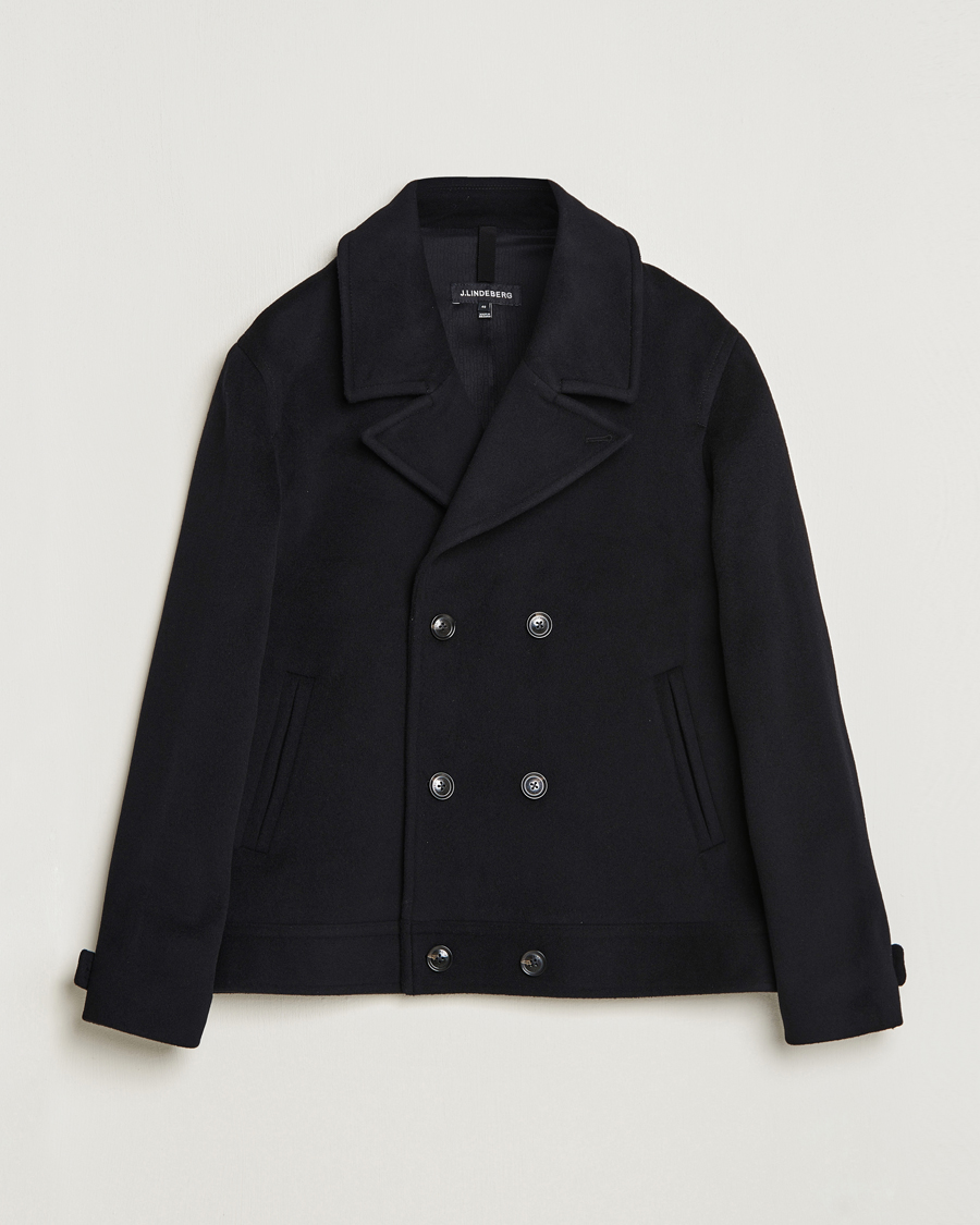 Herren | Jacken | J.Lindeberg | Don Double Breasted Wool/Cashmere Jacket Black