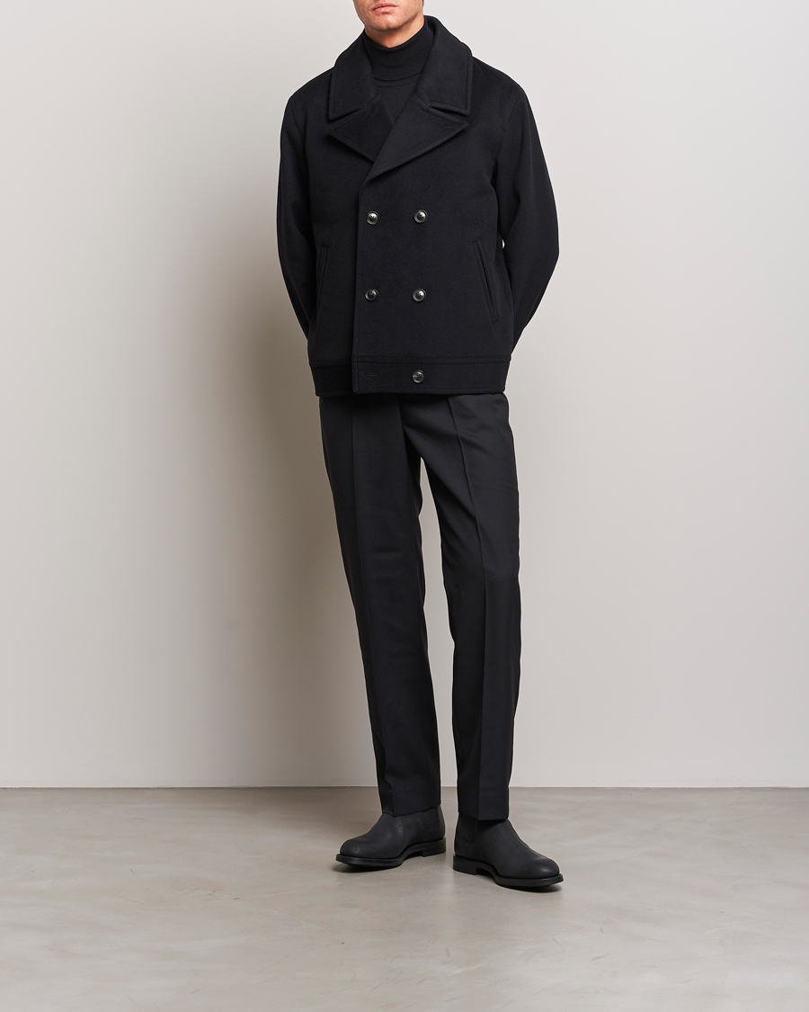 Herren | Jacken | J.Lindeberg | Don Double Breasted Wool/Cashmere Jacket Black