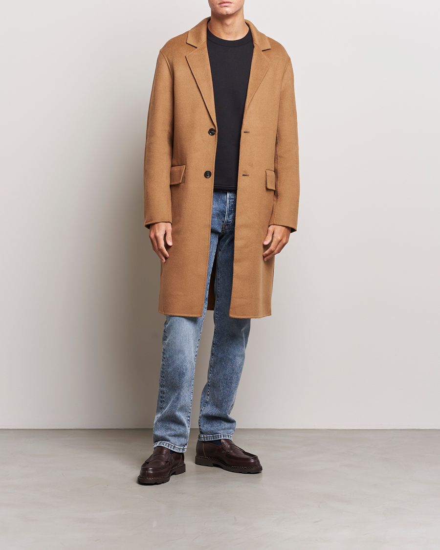Herren | Jacken | J.Lindeberg | Diego Unlined Wool/Cashmere Coat Chipmunk