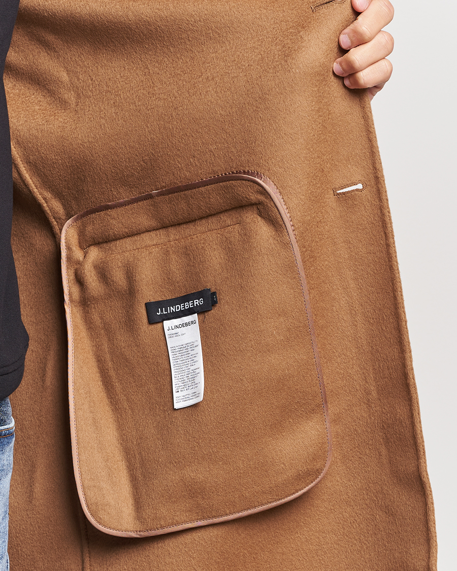 Herren | Jacken | J.Lindeberg | Diego Unlined Wool/Cashmere Coat Chipmunk