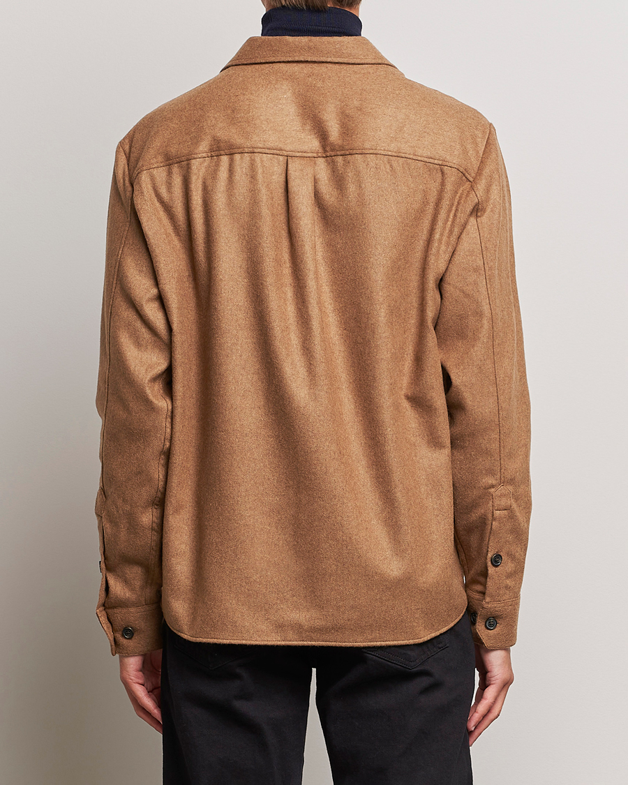 Herren | Hemden | J.Lindeberg | Flat Wool Overshirt Chipmunk