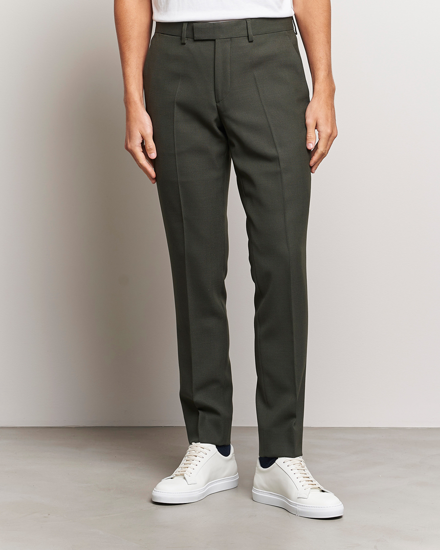 Herren | Hosen | J.Lindeberg | Grant Active Hopsack Pants Forest Green