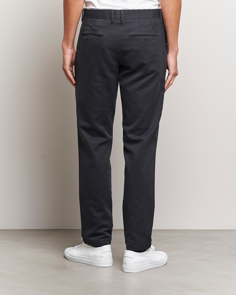 Herren | Hosen | J.Lindeberg | Chaze Flannel Twill Pants Dark Grey