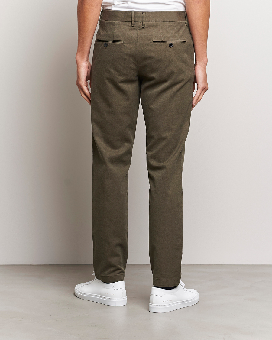 Herren | Hosen | J.Lindeberg | Chaze Flannel Twill Pants Forest Green