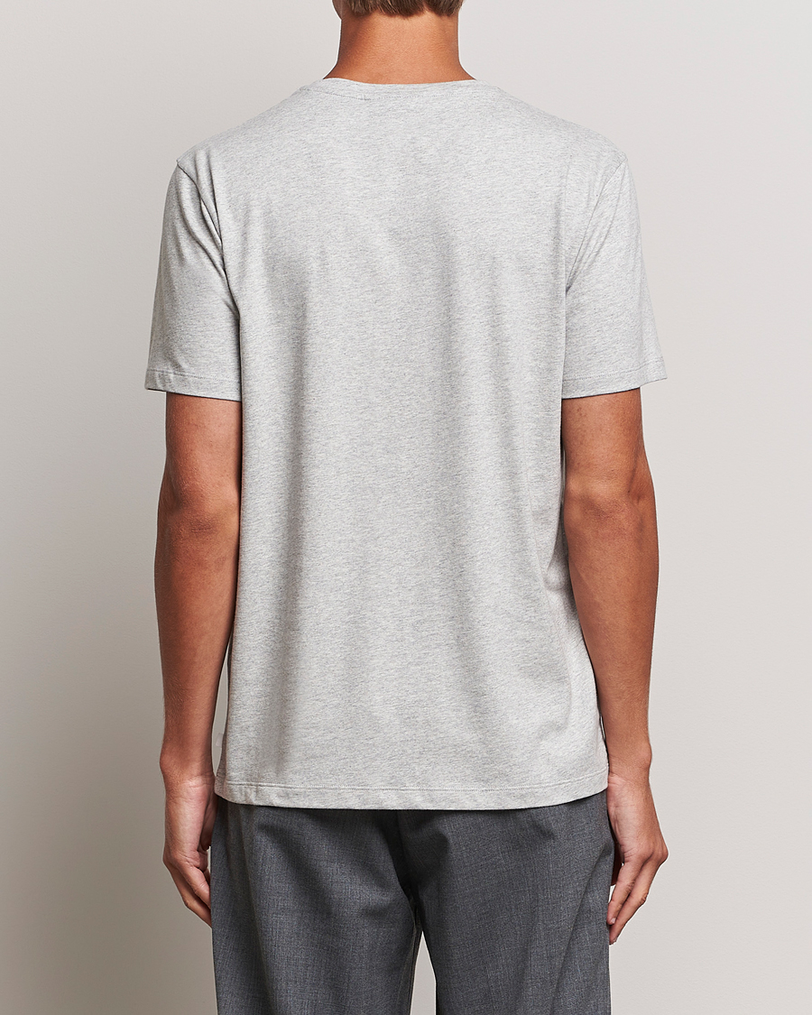 Herren | T-Shirts | J.Lindeberg | Sid Cotton Crew Neck Tee Light Grey Mel