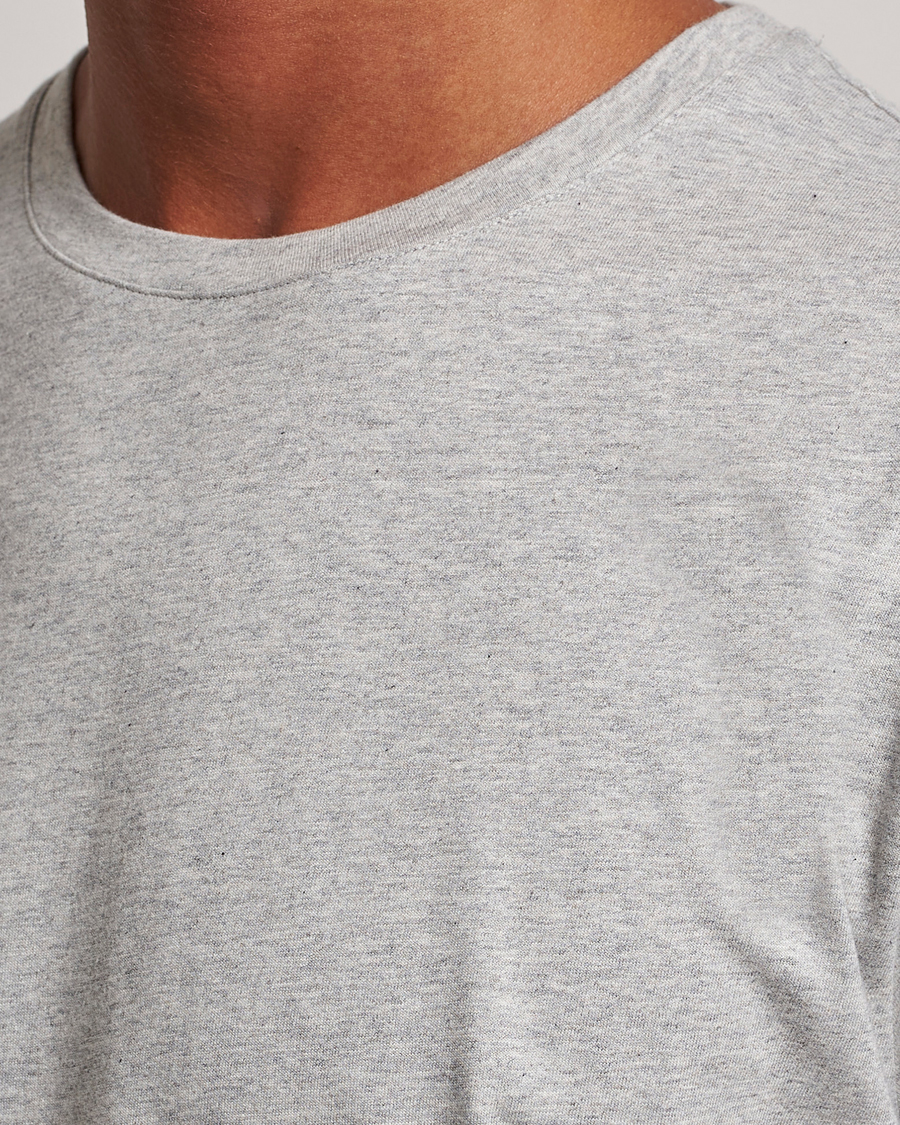 Herren | T-Shirts | J.Lindeberg | Sid Cotton Crew Neck Tee Light Grey Mel