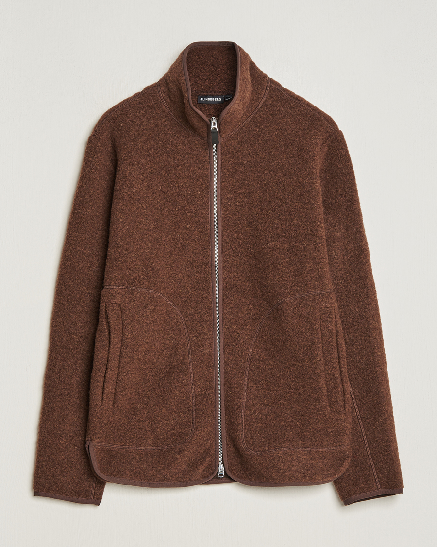 Herren | Pullover | J.Lindeberg | Dustin Wool Fleece Jacket Delicioso