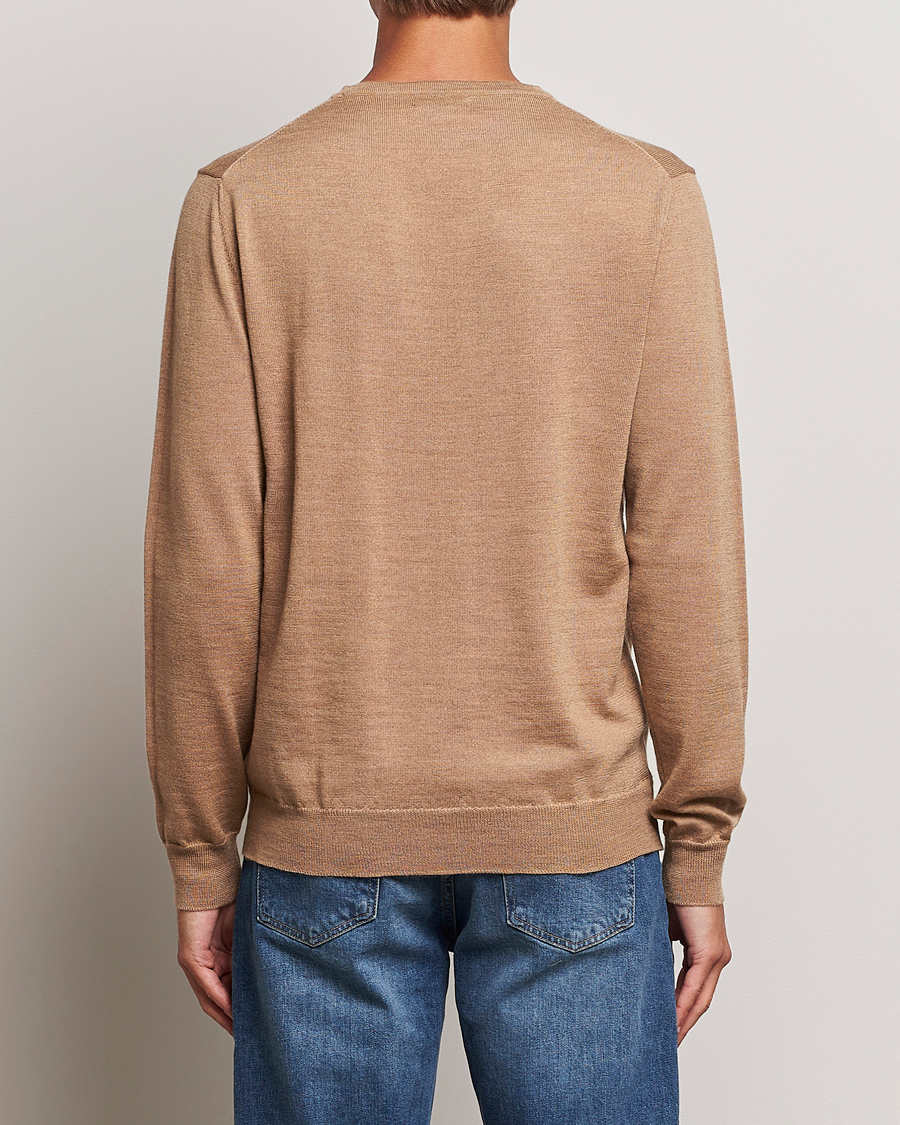 Herren | Pullover | J.Lindeberg | Lyle True Merino Crew Neck Pullover Chipmunk Melange