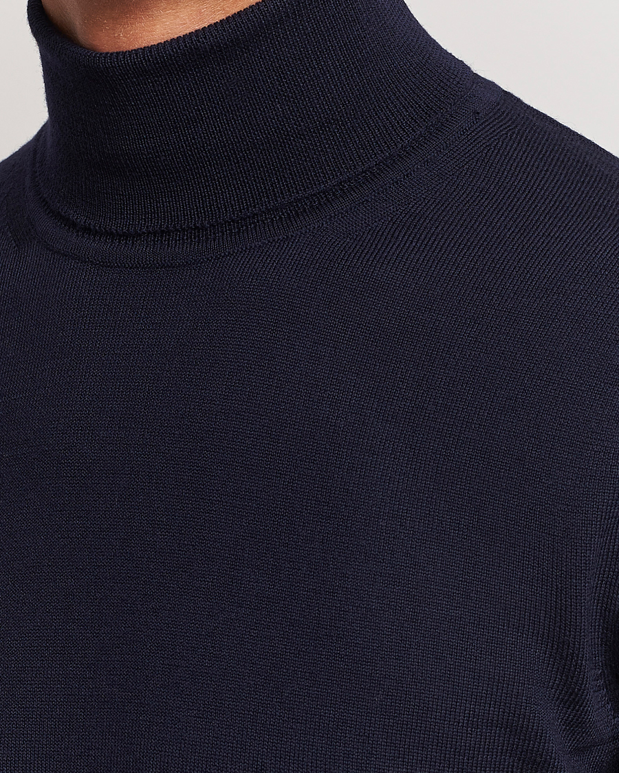 Herren | Pullover | J.Lindeberg | Lyd True Merino Polo Navy