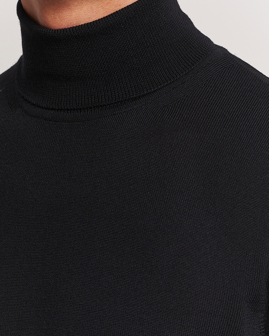 Herren | Pullover | J.Lindeberg | Lyd True Merino Polo Black