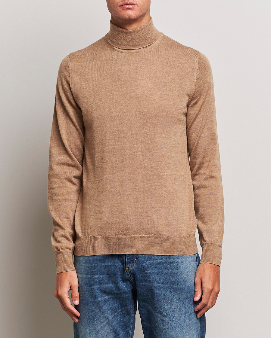 Herren | Pullover | J.Lindeberg | Lyd True Merino Polo Chipmunk Melange