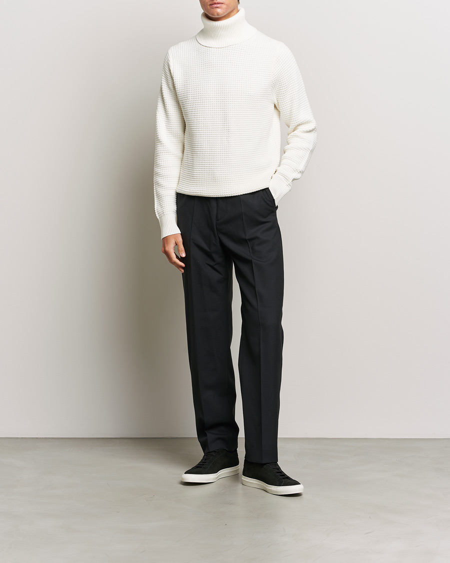 Herren | Pullover | J.Lindeberg | Olivero Cotton Turtle Sweater Cloud White