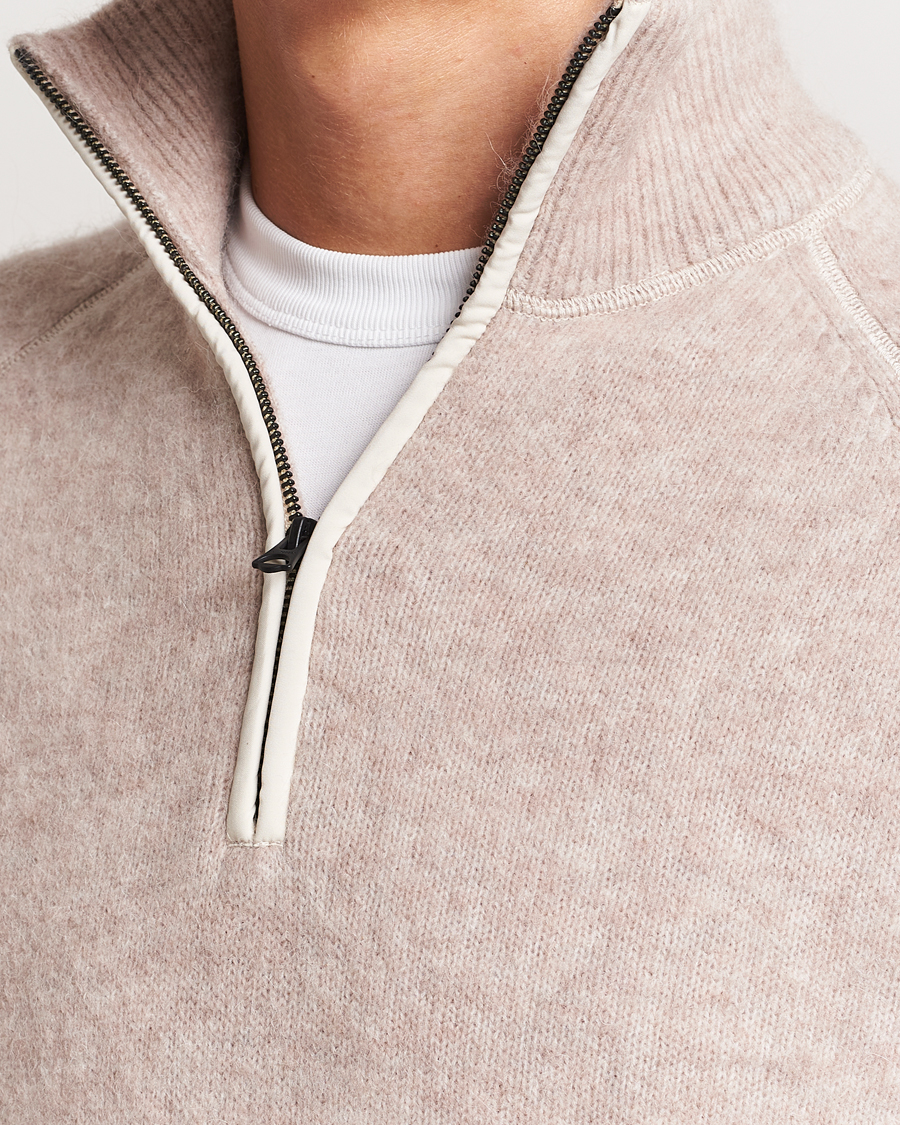 Herren | Pullover | J.Lindeberg | Wilton Half Zip Sweater Oyster Grey