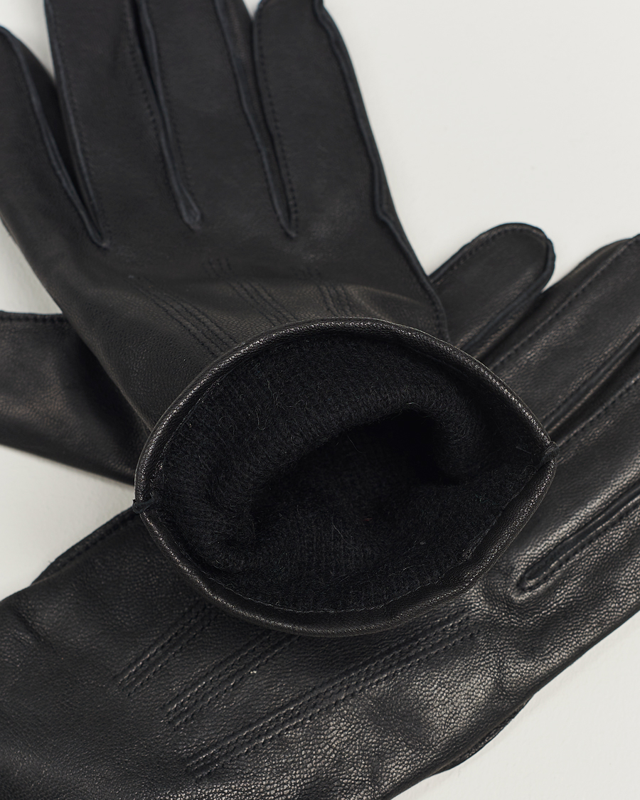 Herren | J.Lindeberg Milo Leather Glove Black | J.Lindeberg | Milo Leather Glove Black