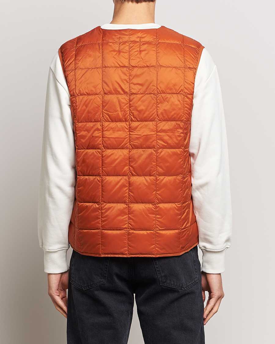 Herren | Jacken | TAION | V-Neck Lightweight Down Vest Brick Orange