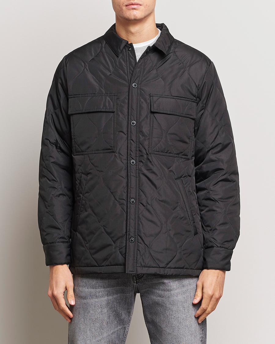 Herren | Jacken | TAION | Padded Military CPO Shirt Jacket Black