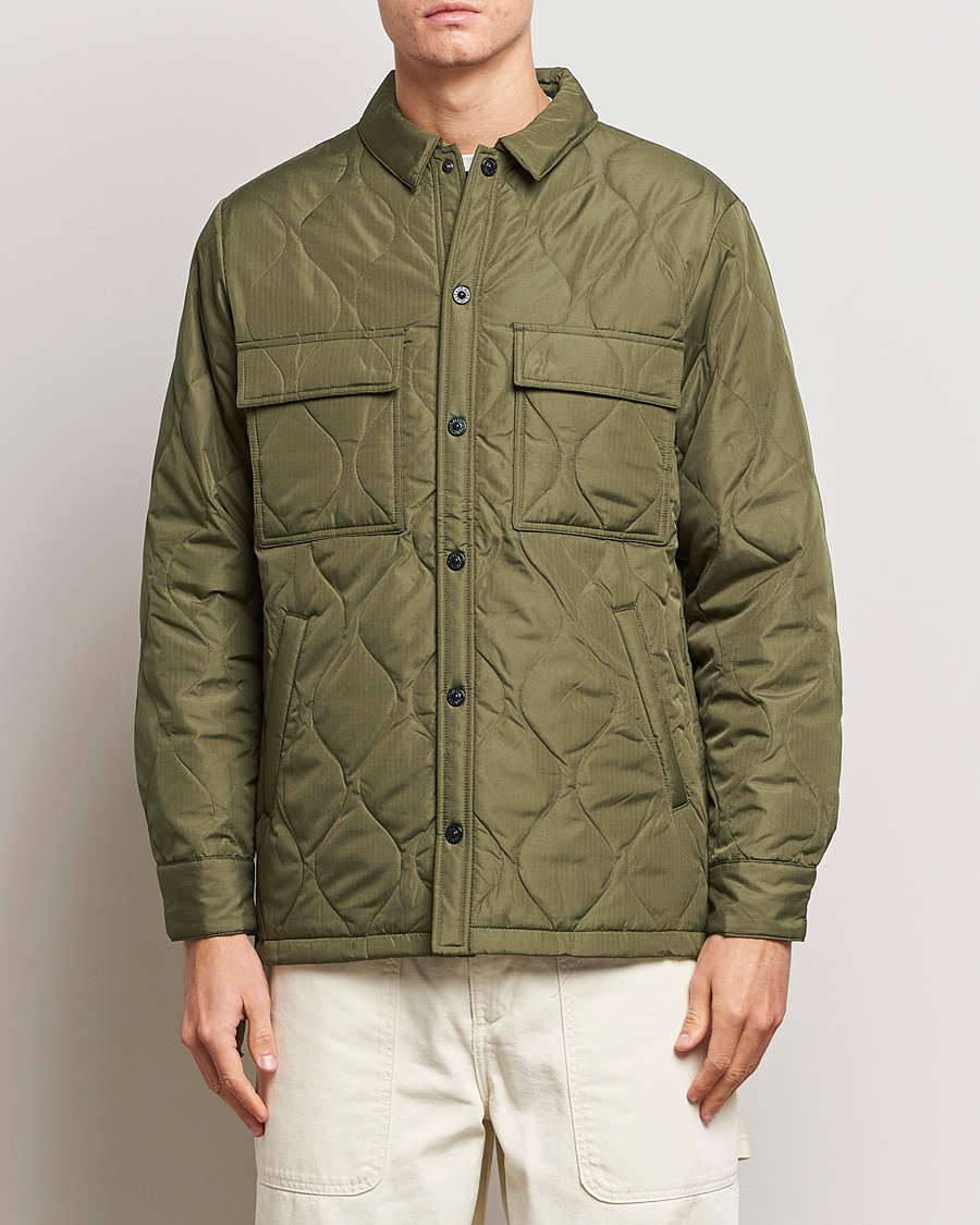 Herren | Jacken | TAION | Padded Military CPO Shirt Jacket Dark Olive