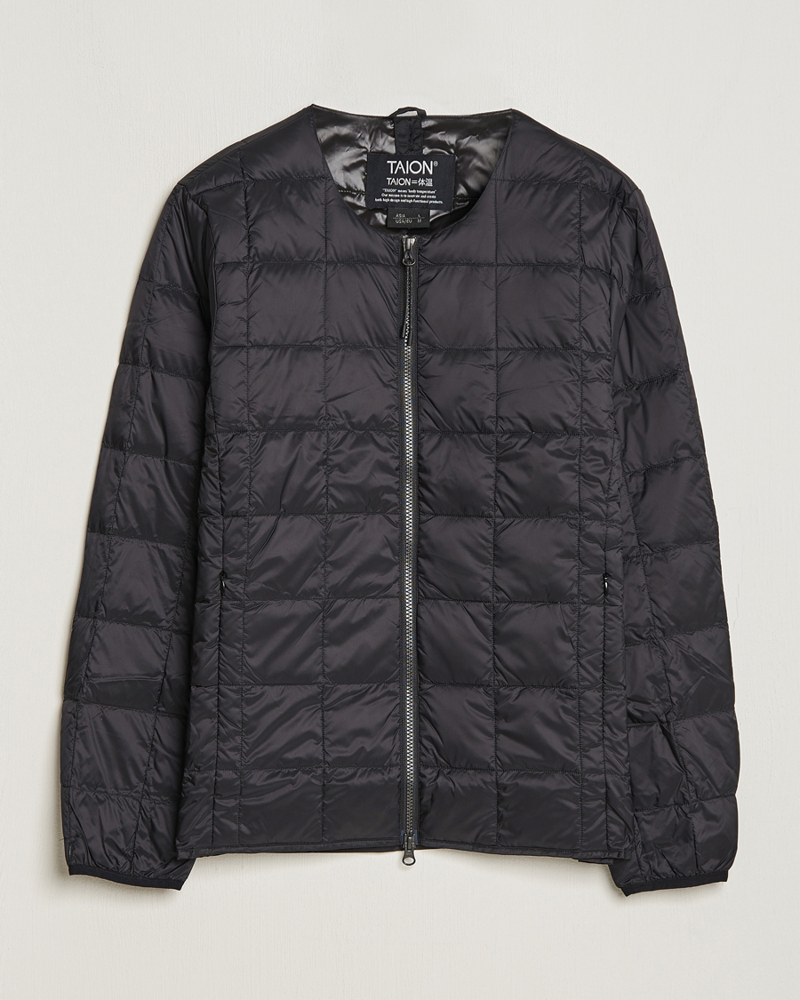 Herren | Jacken | TAION | Crew Neck W-Zip Down Jacket Black