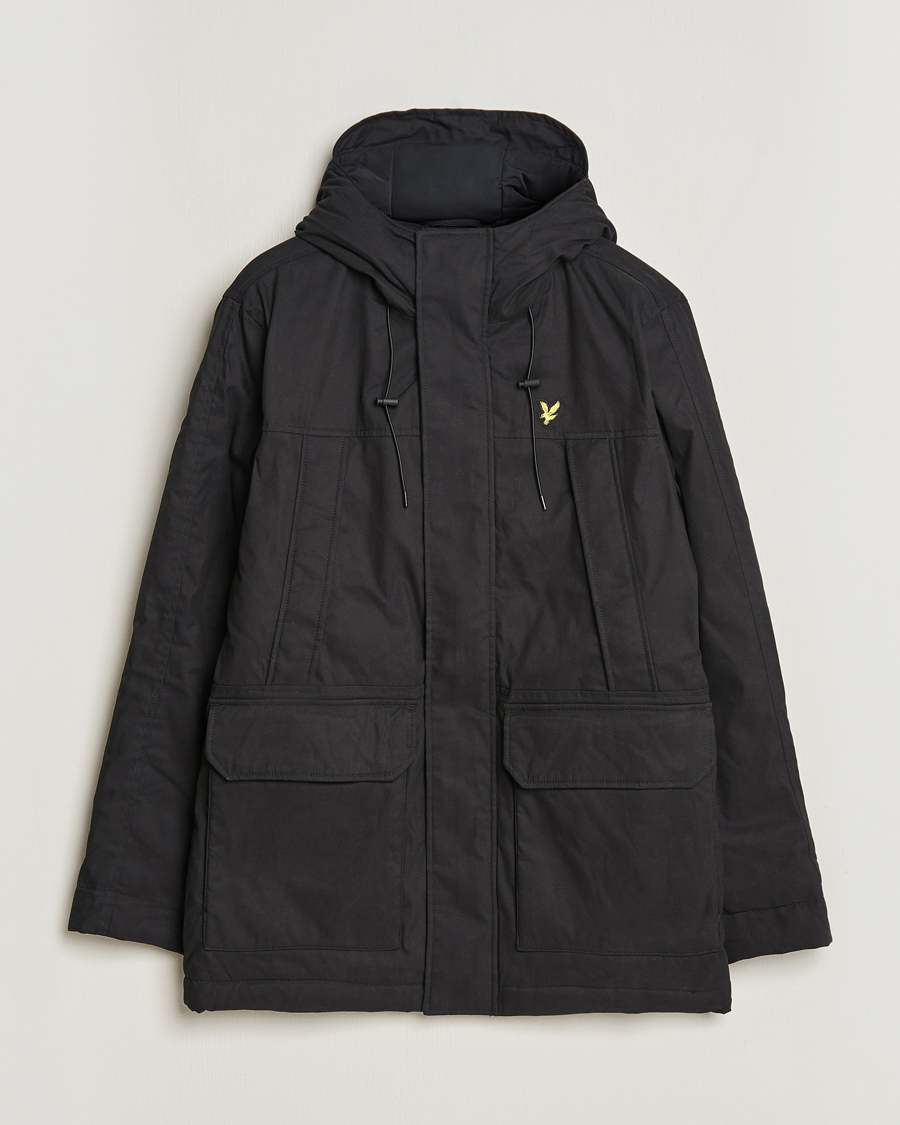 Herren | Jacken | Lyle & Scott | Micro Fleece Parka Jet Black