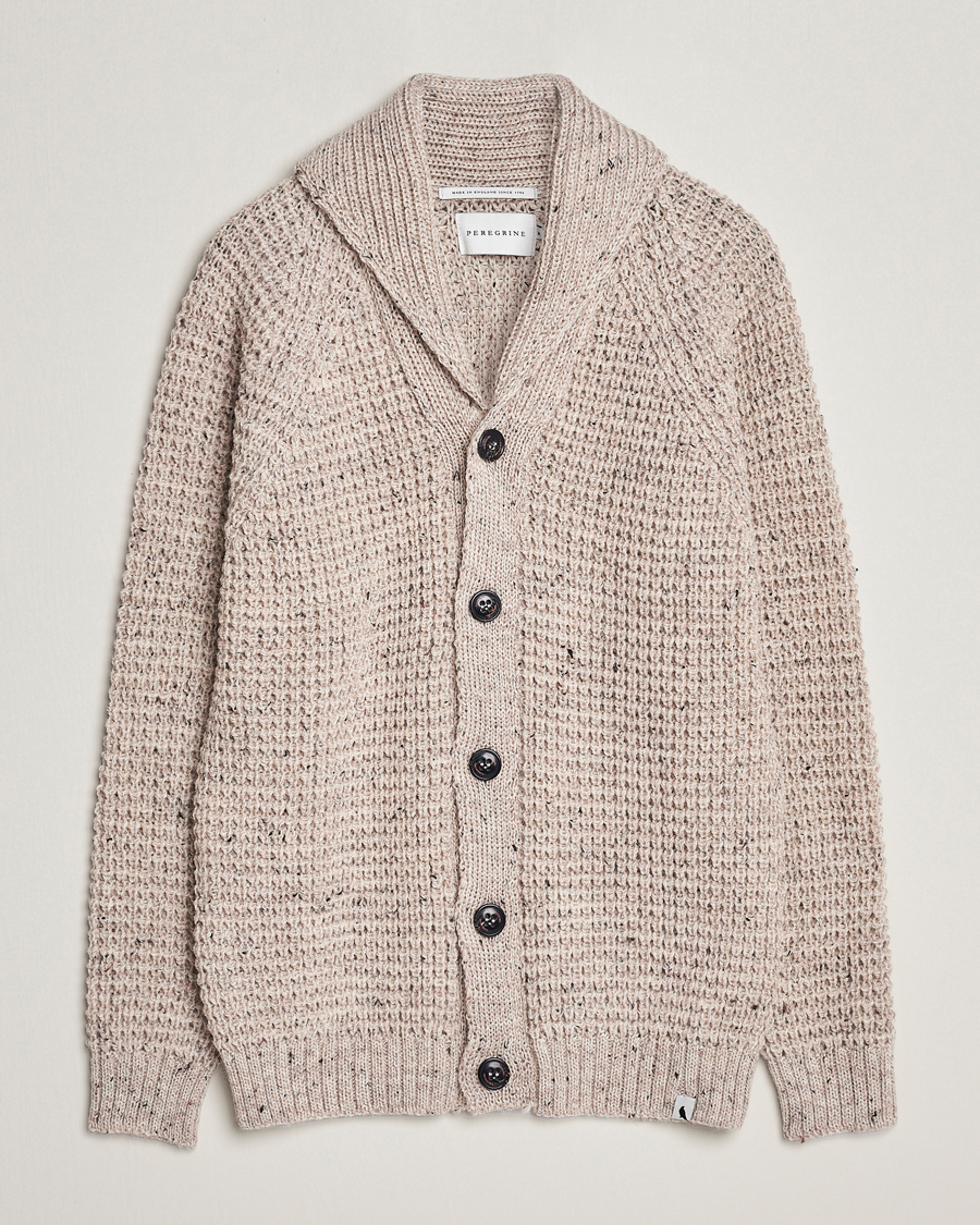 Herren | Pullover | Peregrine | Waffle Wool Shawl Cardigan Skiddaw