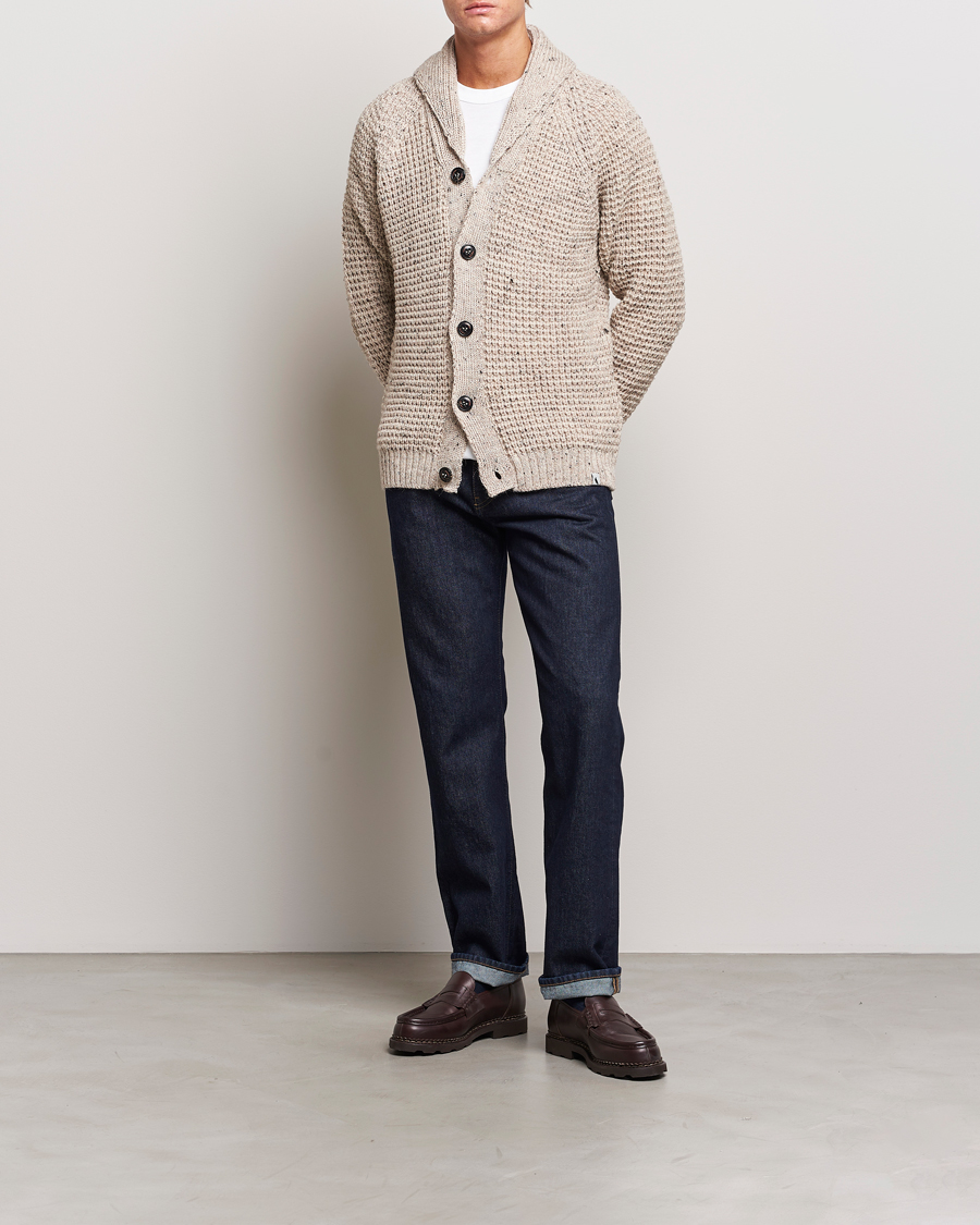 Herren | Pullover | Peregrine | Waffle Wool Shawl Cardigan Skiddaw