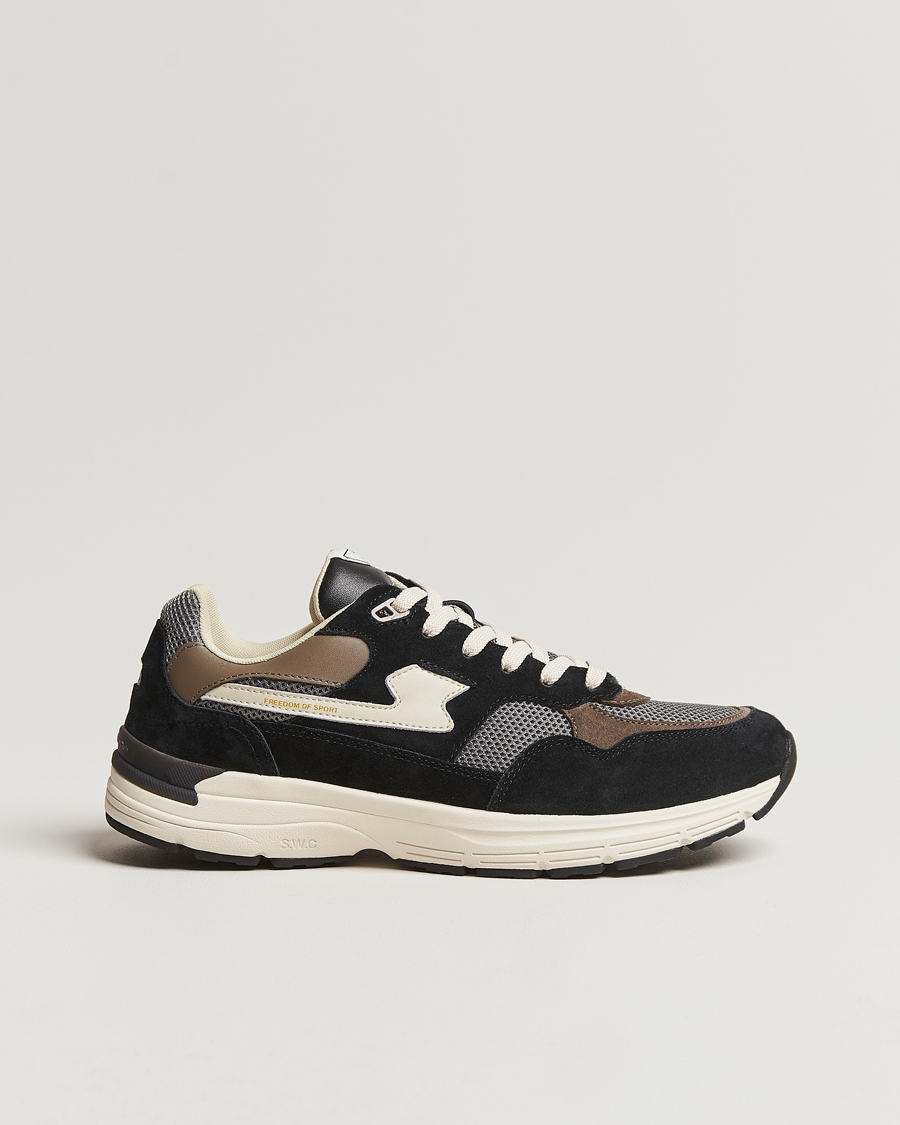 Herren | Stepney Workers Club Amiel S-Strike Suede Sneaker Black/Grey | Stepney Workers Club | Amiel S-Strike Suede Sneaker Black/Grey