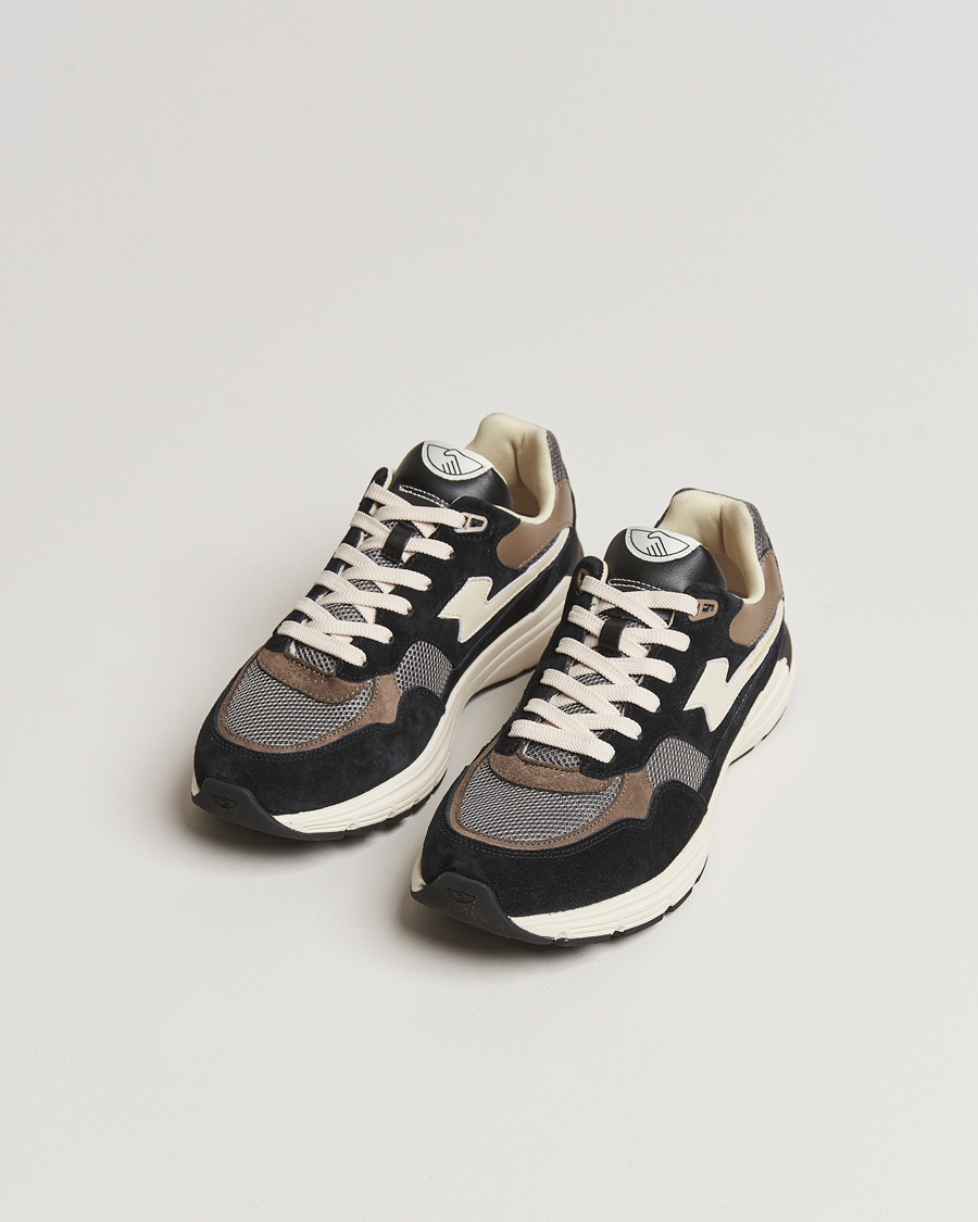 Herren | Stepney Workers Club Amiel S-Strike Suede Sneaker Black/Grey | Stepney Workers Club | Amiel S-Strike Suede Sneaker Black/Grey