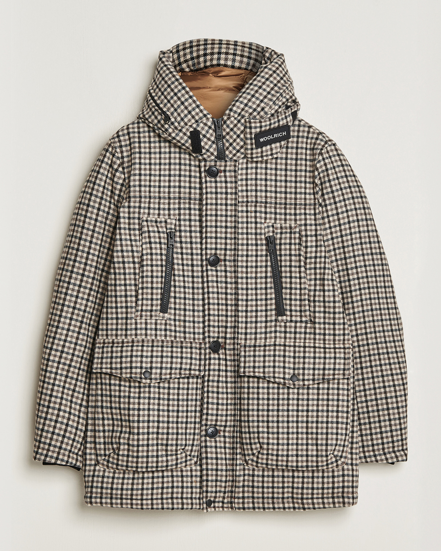 Herren | Jacken | Woolrich | Wool Arctic Parka Cream Check