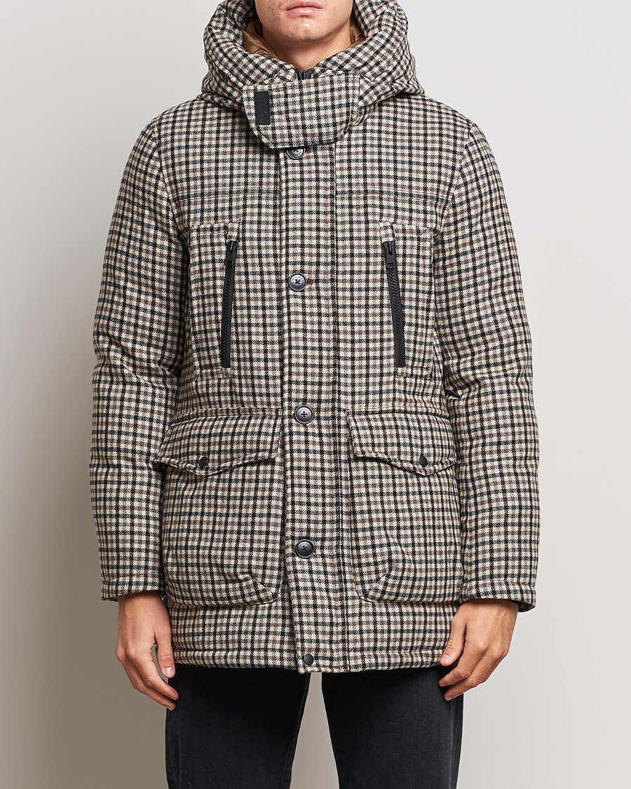 Herren | Jacken | Woolrich | Wool Arctic Parka Cream Check