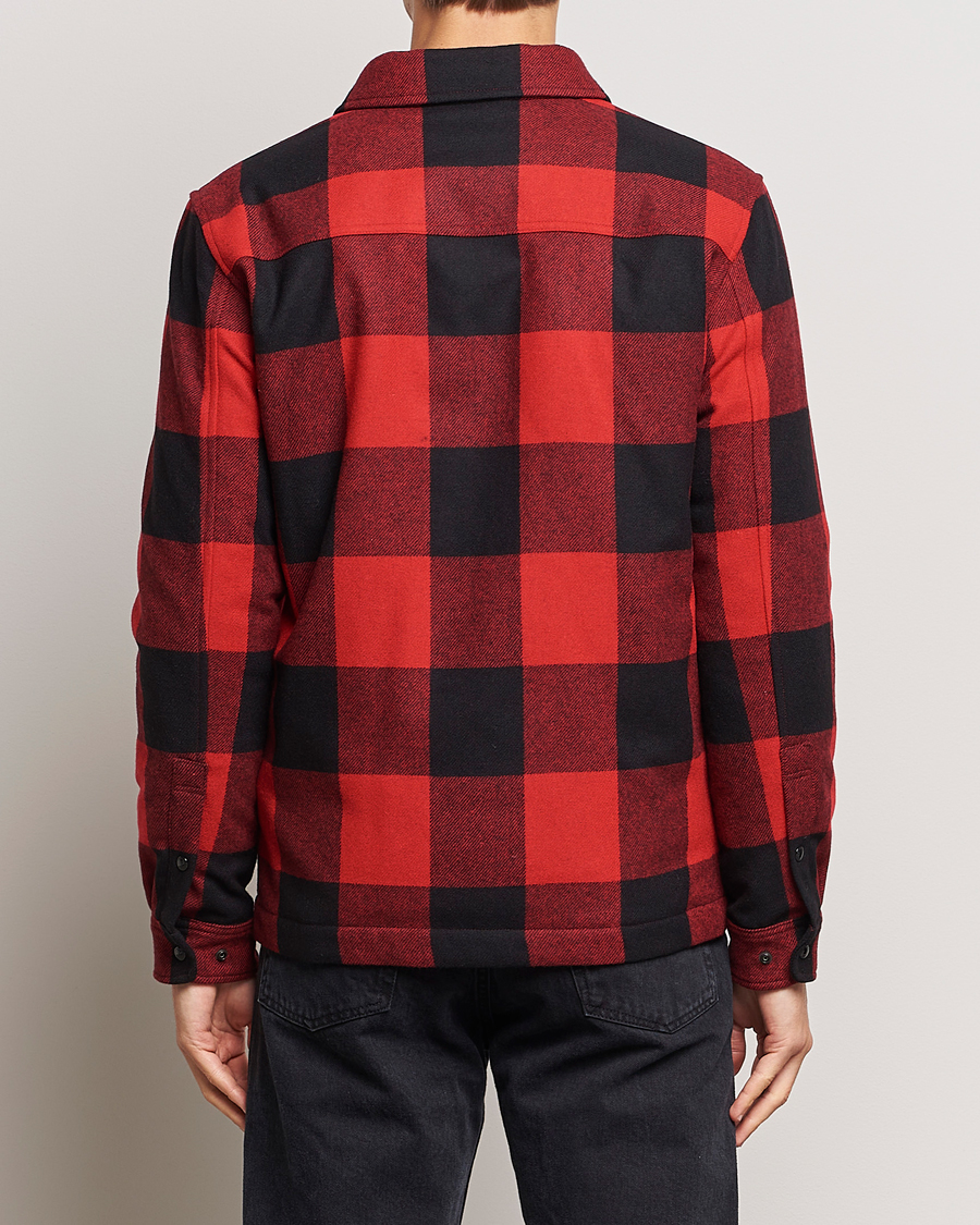 Herren | Jacken | Woolrich | Alaskan Melton Wool Overshirt Red Buffalo