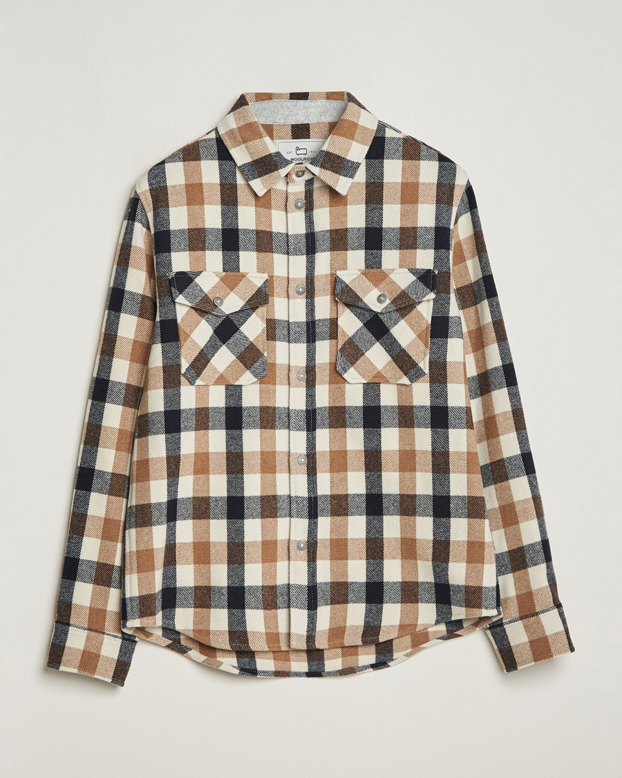 Herren | Hemden | Woolrich | Alaskan Melton Wool Overshirt White Buffalo