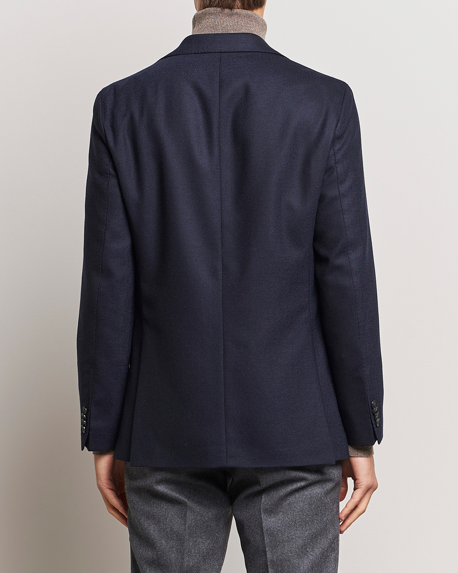 Herren | Sakkos | Oscar Jacobson | Fogerty Structured Wool Blazer Navy