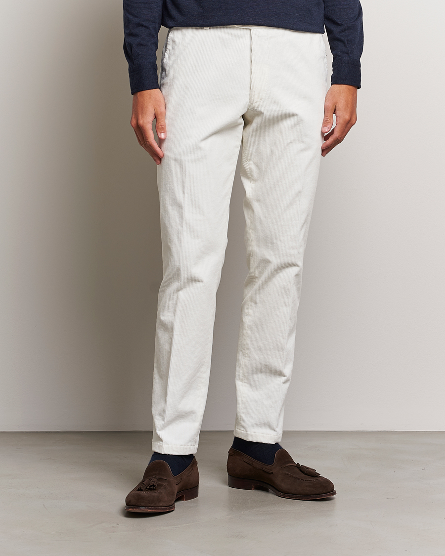 Herren | Hosen | Oscar Jacobson | Denz Corduroy Trousers White