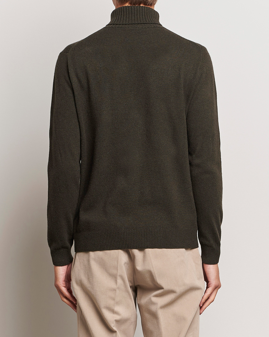 Herren | Pullover | Oscar Jacobson | Salim Wool/Cashmere Rollneck Green