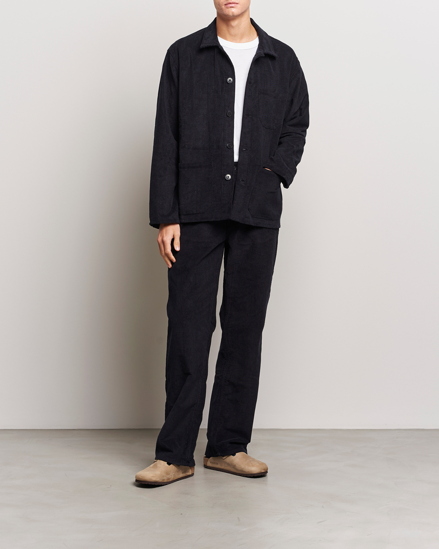 Herren | Hemden | Nudie Jeans | Buddy Corduroy Overshirt Navy