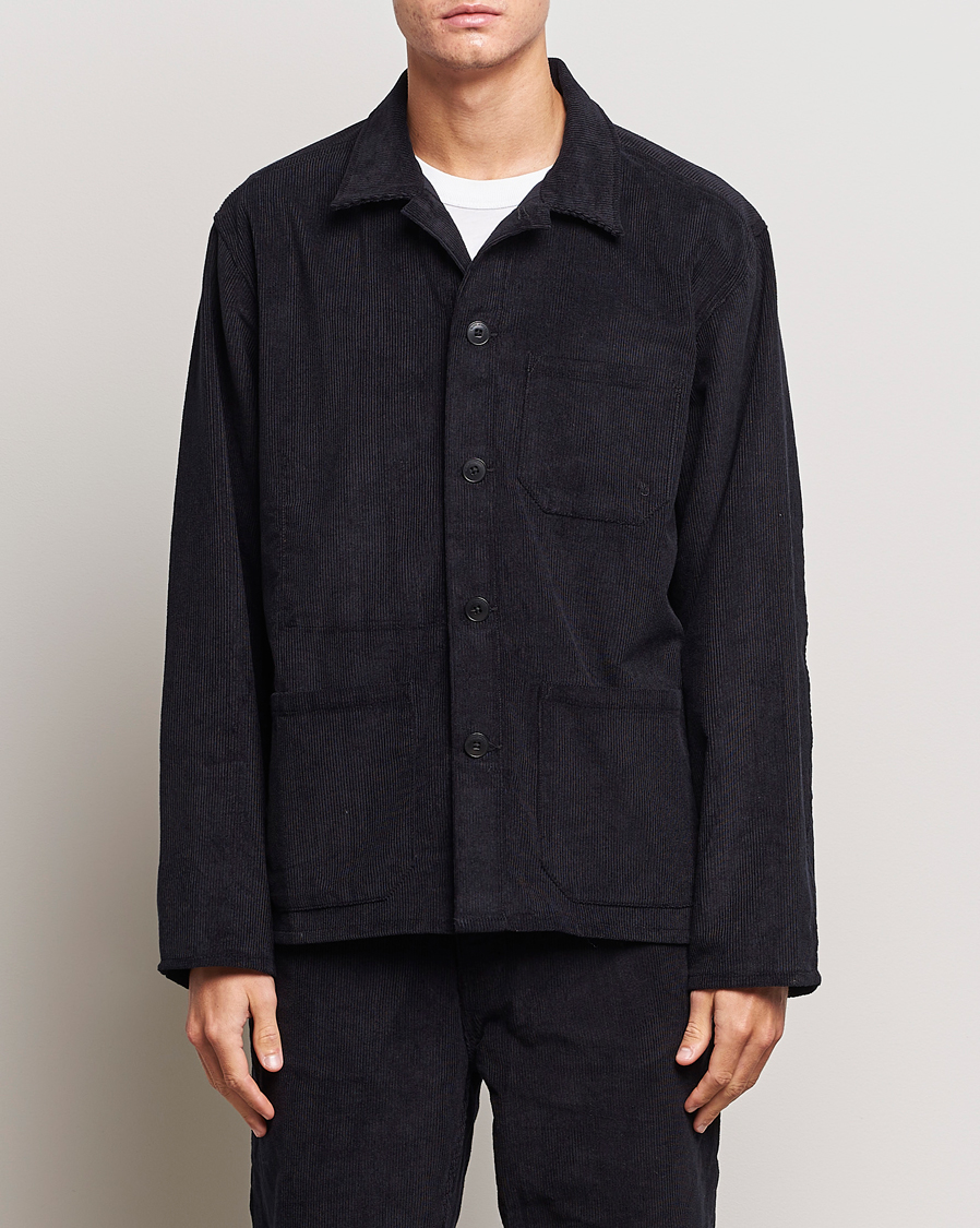 Herren | Hemden | Nudie Jeans | Buddy Corduroy Overshirt Navy