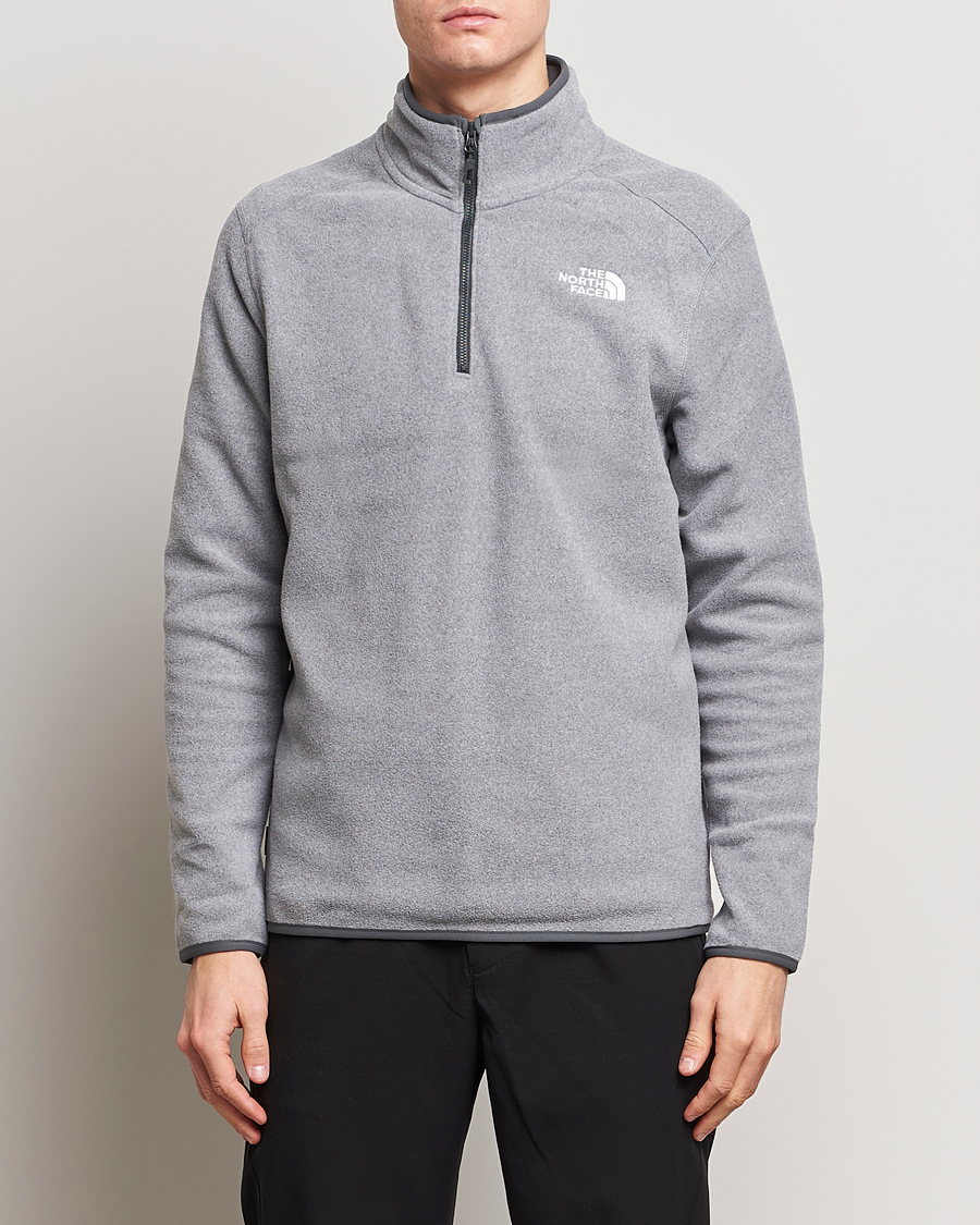 Herren | Pullover | The North Face | 100 Glacier 1/4 Zip Grey Heather