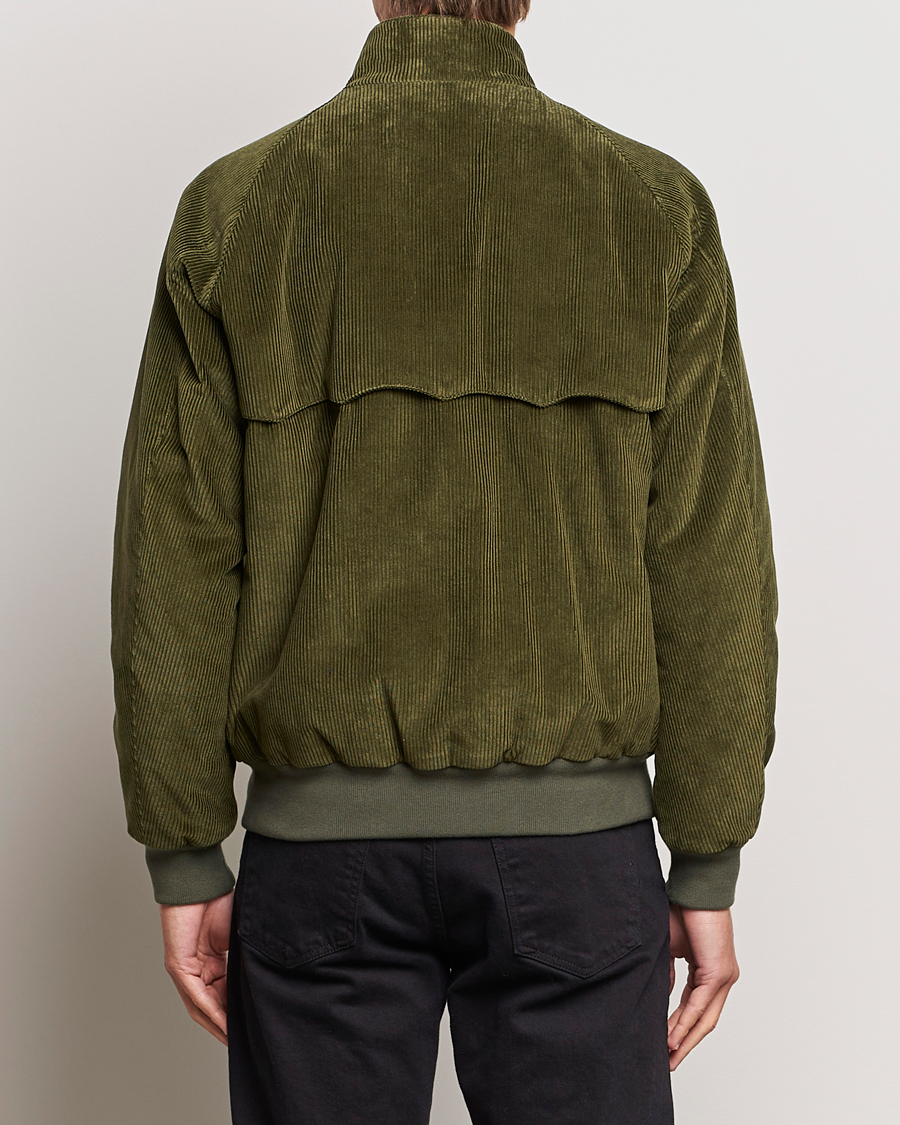 Herren | Jacken | Baracuta | G9 Pocket Padded Cord Harrington Jacket Olive