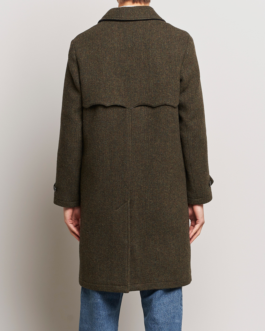 Herren | Jacken | Baracuta | Paul Herringbone Wool Coat Bark