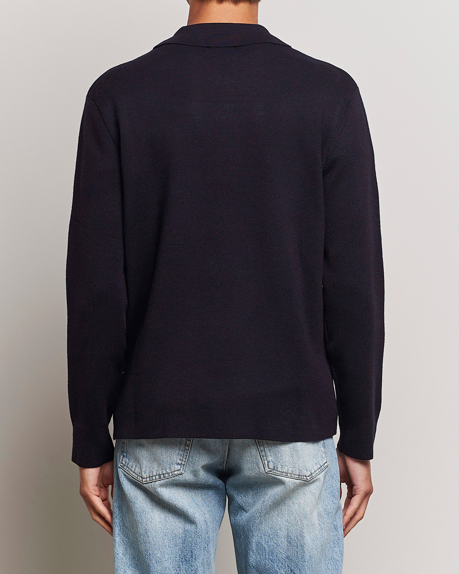 Herren | Pullover | NN07 | Harald Cotton/Modal Polo Navy Blue