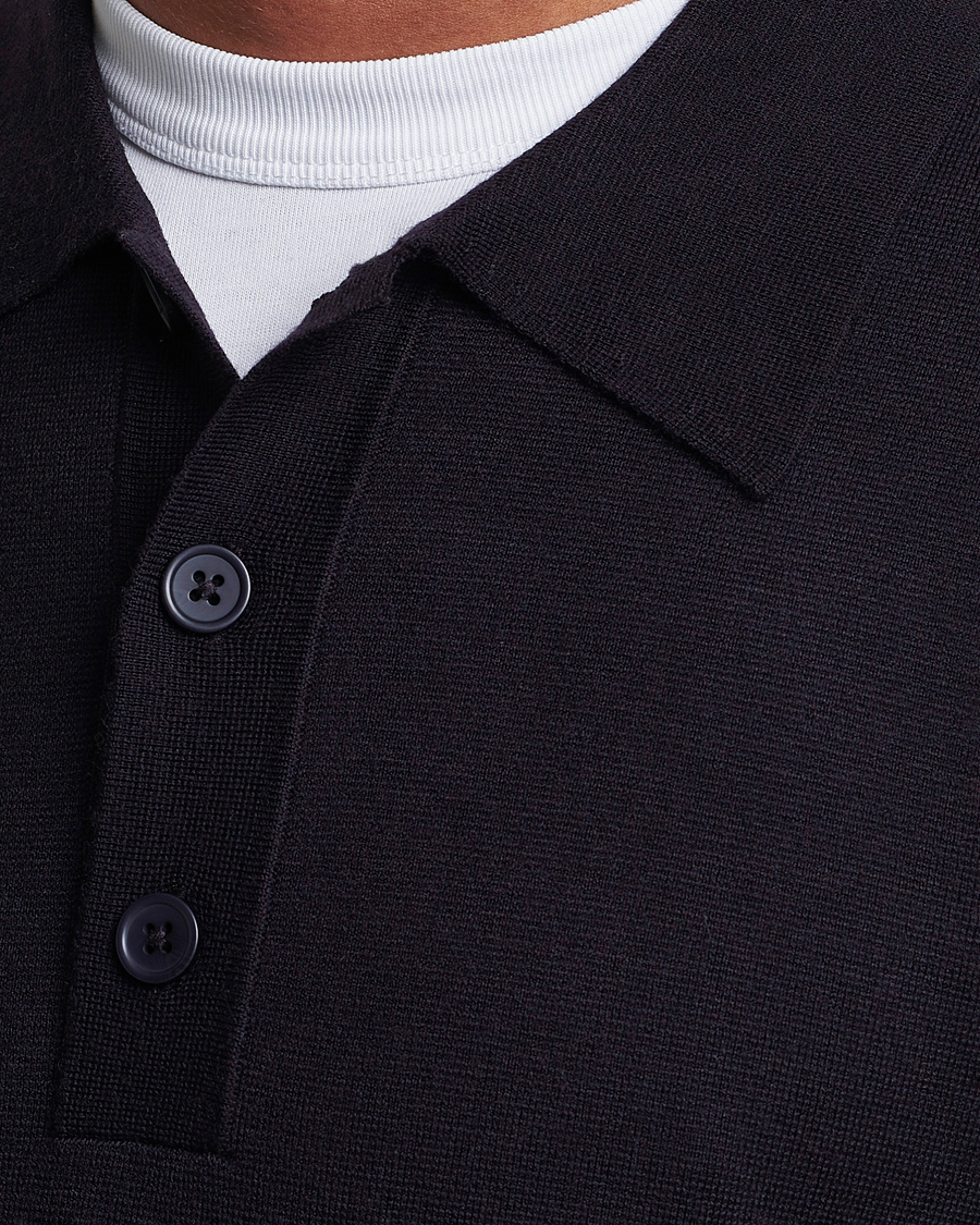 Herren | Pullover | NN07 | Harald Cotton/Modal Polo Navy Blue