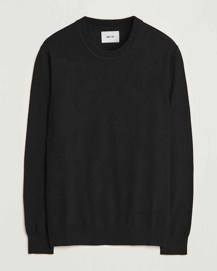 Herren | Pullover | NN07 | Ted Merino Crew Neck Pullover Black