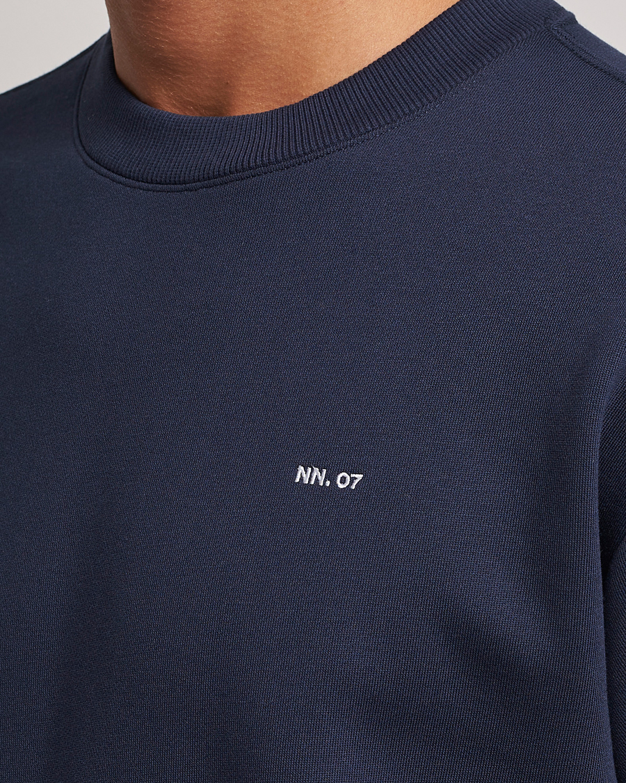 Herren | Pullover | NN07 | Briggs Logo Crew Neck Sweatshirt Navy Blue