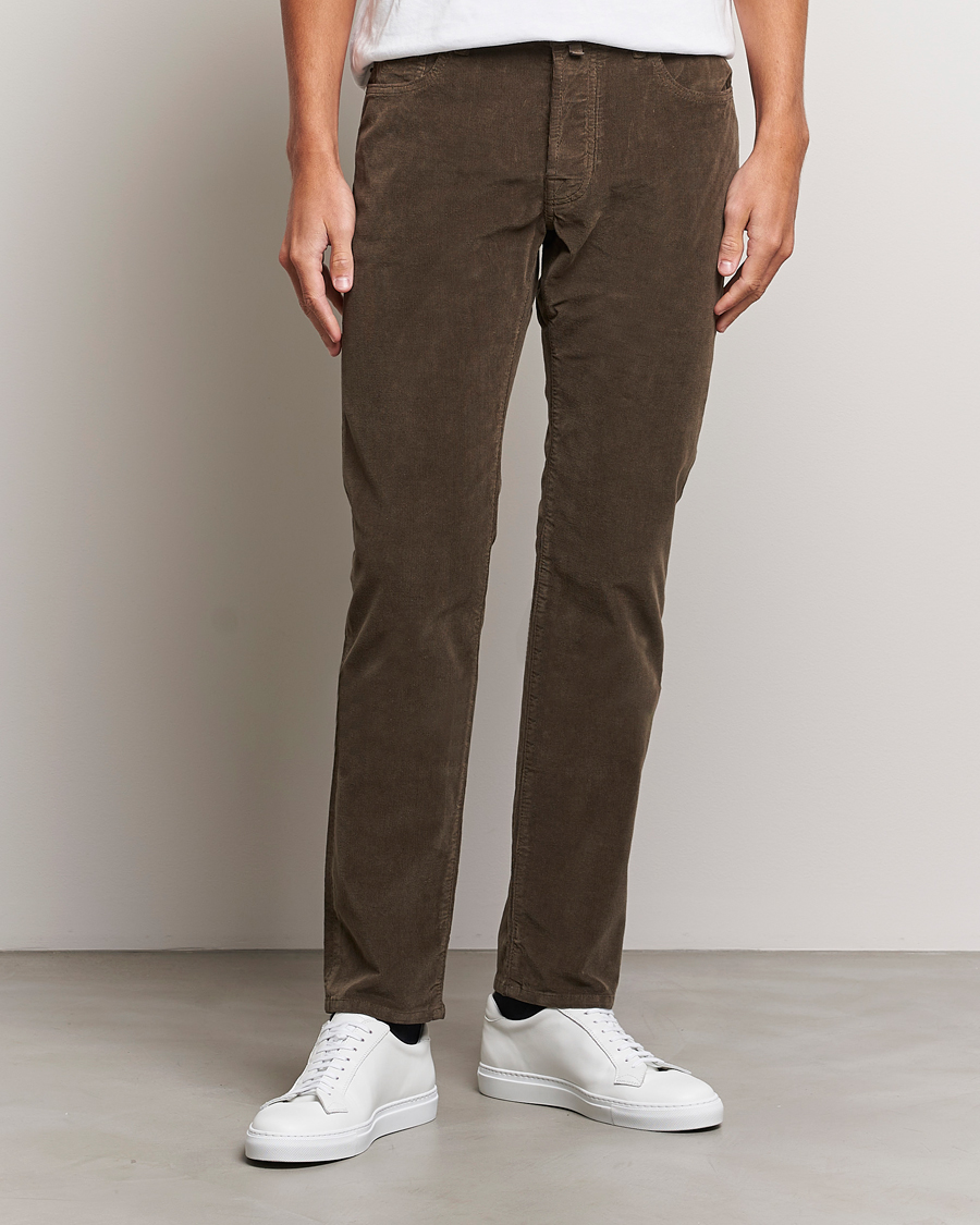Herren | Hosen | Jacob Cohën | Bard 5-Pocket Corduroy Trousers Brown