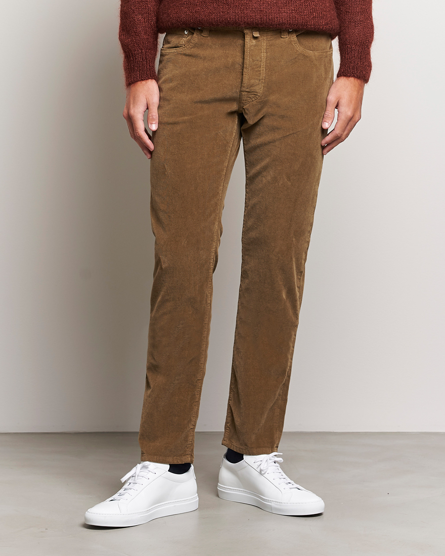 Herren | Hosen | Jacob Cohën | Bard 5-Pocket Corduroy Trousers Olive