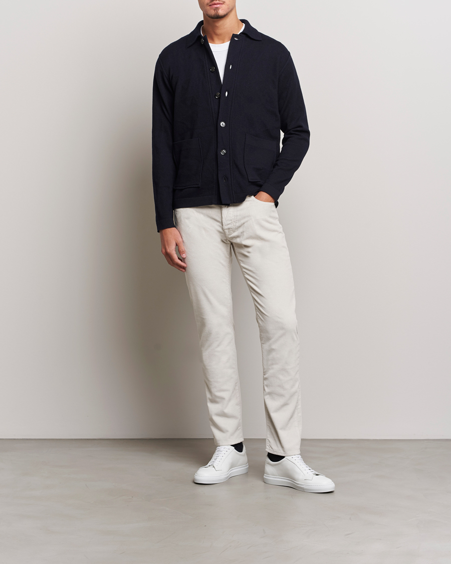 Herren | Hosen | Jacob Cohën | Bard 5-Pocket Medium Corduroy Trousers Off White