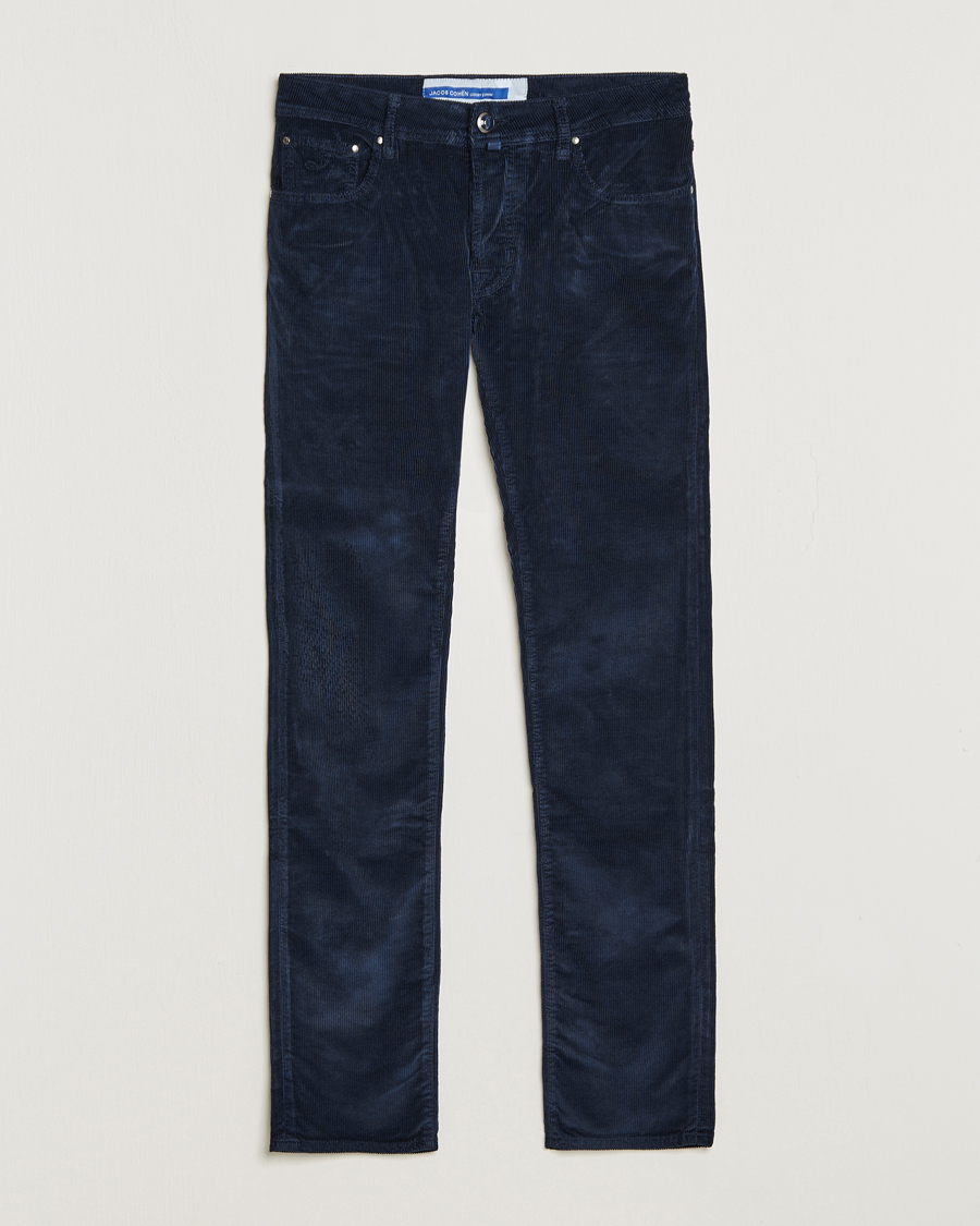 Herren | Hosen | Jacob Cohën | Bard 5-Pocket Medium Corduroy Trousers Navy