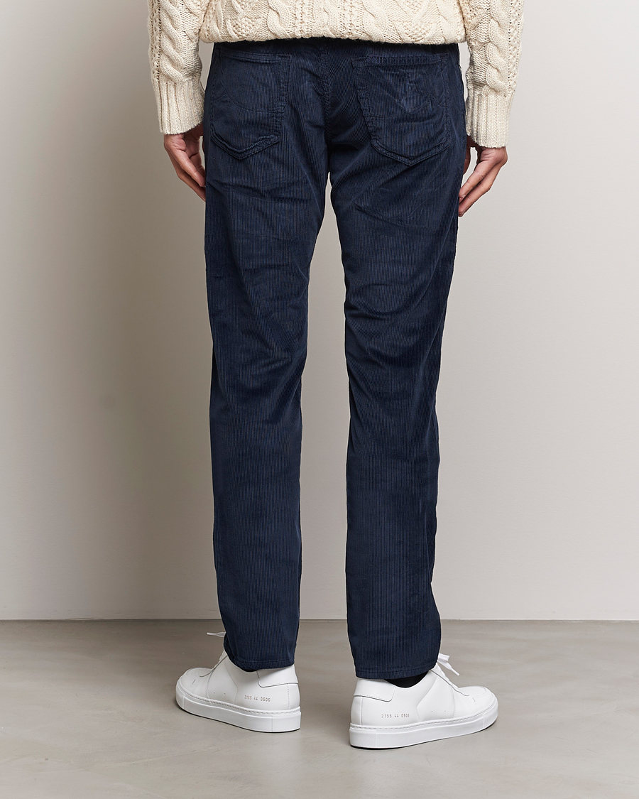 Herren | Hosen | Jacob Cohën | Bard 5-Pocket Medium Corduroy Trousers Navy